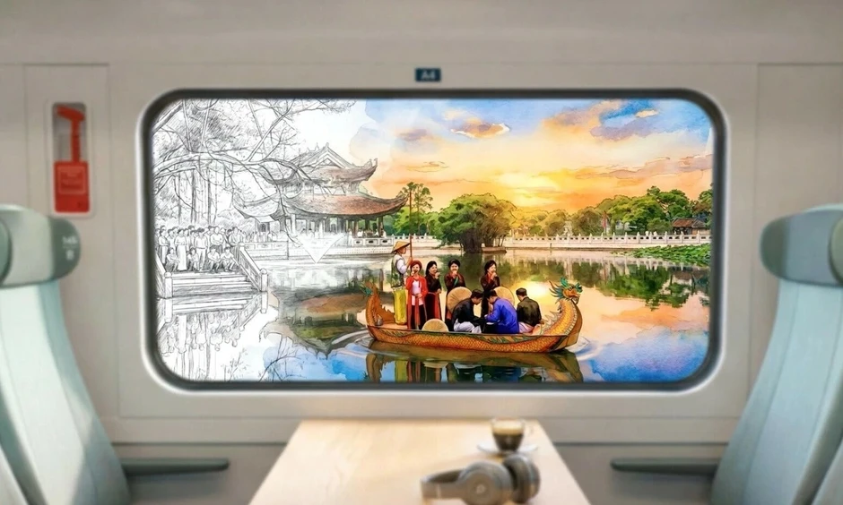 Phối cảnh đường sắt tốc độ cao Hà Nội - Quảng Ninh do VinSpeed đầu tư Phối cảnh đường sắt tốc độ cao Hà Nội - Quảng Ninh do VinSpeed đầu tư