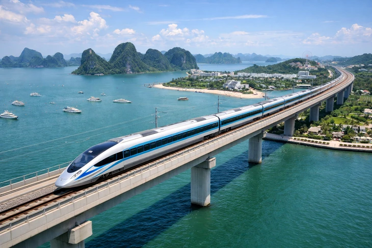Thống nhất phương án hướng tuyến đường sắt tốc độ cao Hà Nội - Quảng Ninh Thống nhất phương án hướng tuyến đường sắt tốc độ cao Hà Nội - Quảng Ninh