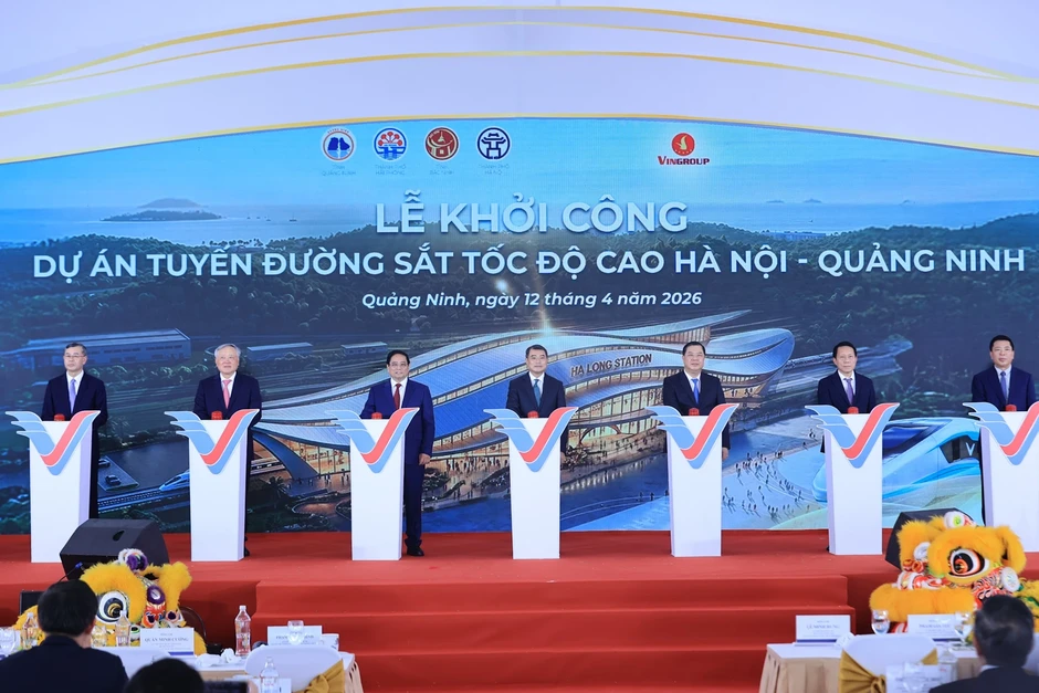 Thủ tướng dự khởi công tuyến đường sắt tốc độ cao Hà Nội - Quảng Ninh