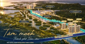 Tòa Diamond đầu tiên tại The Sunrise Bay sắp ra mắt, khai mở chuẩn sống hạng sang bên vịnh di sản