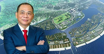 Tỷ phú Phạm Nhật Vượng đang cho gần 9.000 người, hơn 2.000 máy móc thi công xuyên ngày đêm tại siêu dự án 18 tỷ USD