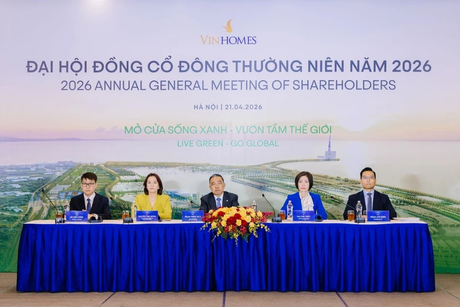 Vinhomes đặt mục tiêu lợi nhuận sau thuế 60.000 tỷ đồng năm 2026 Vinhomes đặt mục tiêu lợi nhuận sau thuế 60.000 tỷ đồng năm 2026