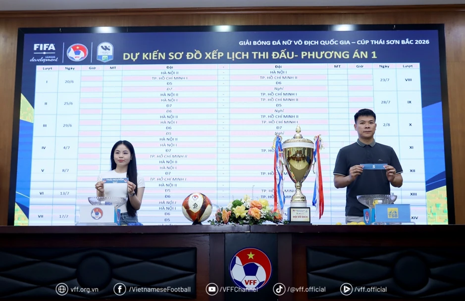 7 CLB tranh tài ở giải bóng đá nữ VĐQG 2026, nhà vô địch sẽ dự Cúp C1 châu Á 7 CLB tranh tài ở giải bóng đá nữ VĐQG 2026, nhà vô địch sẽ dự Cúp C1 châu Á