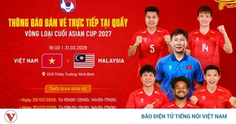Cách mua vé trực tiếp trận ĐT Việt Nam vs ĐT Malaysia ở vòng loại cuối Asian Cup
