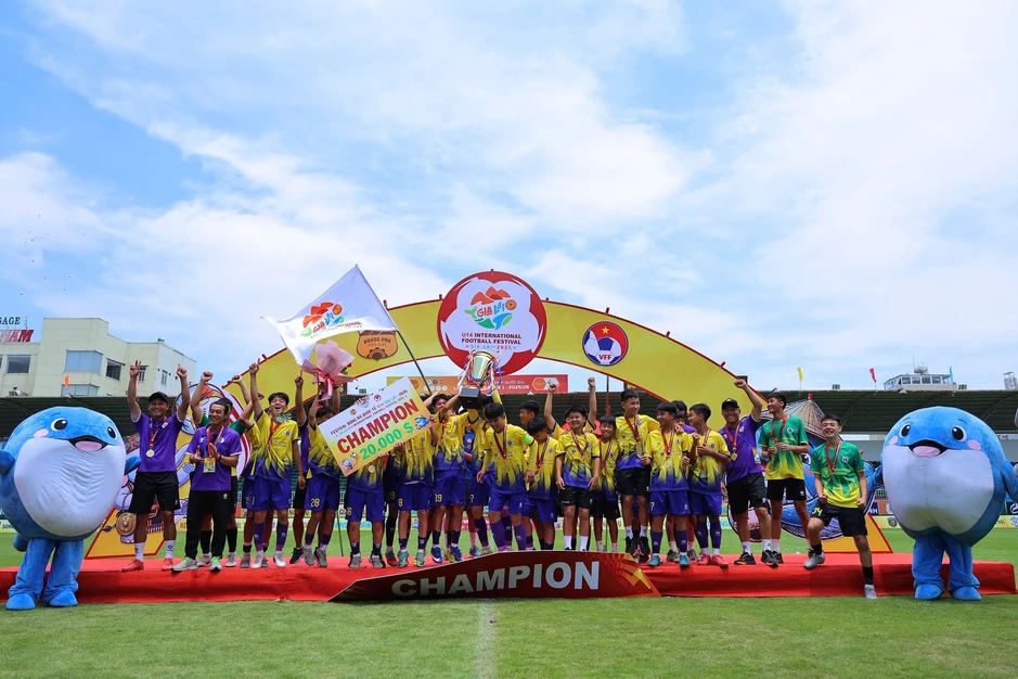 Chức vô địch nghẹt thở ở giải U14 quốc tế Gia Lai