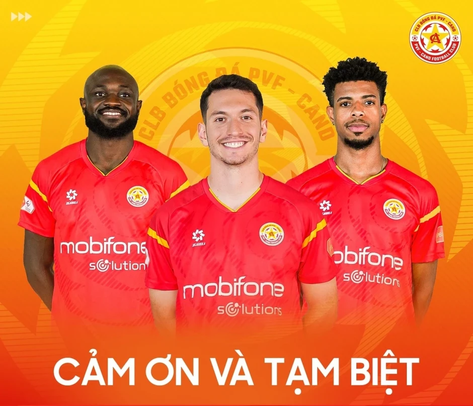 Chuyển nhượng V-League 2025/2026: PVF-CAND chia tay 3 ngoại binh Chuyển nhượng V-League 2025/2026: PVF-CAND chia tay 3 ngoại binh