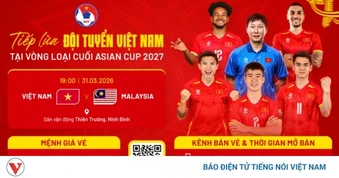 Công bố giá vé trận ĐT Việt Nam vs ĐT Malaysia tại Vòng loại cuối Asian Cup 2027