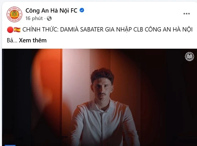 Đội mạnh nhất V.League chiêu mộ cựu binh U17 Tây Ban Nha Đội mạnh nhất V.League chiêu mộ cựu binh U17 Tây Ban Nha