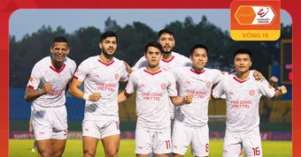 Đội trưởng U23 Việt Nam tỏa sáng, Thể Công Viettel vọt lên nhì bảng