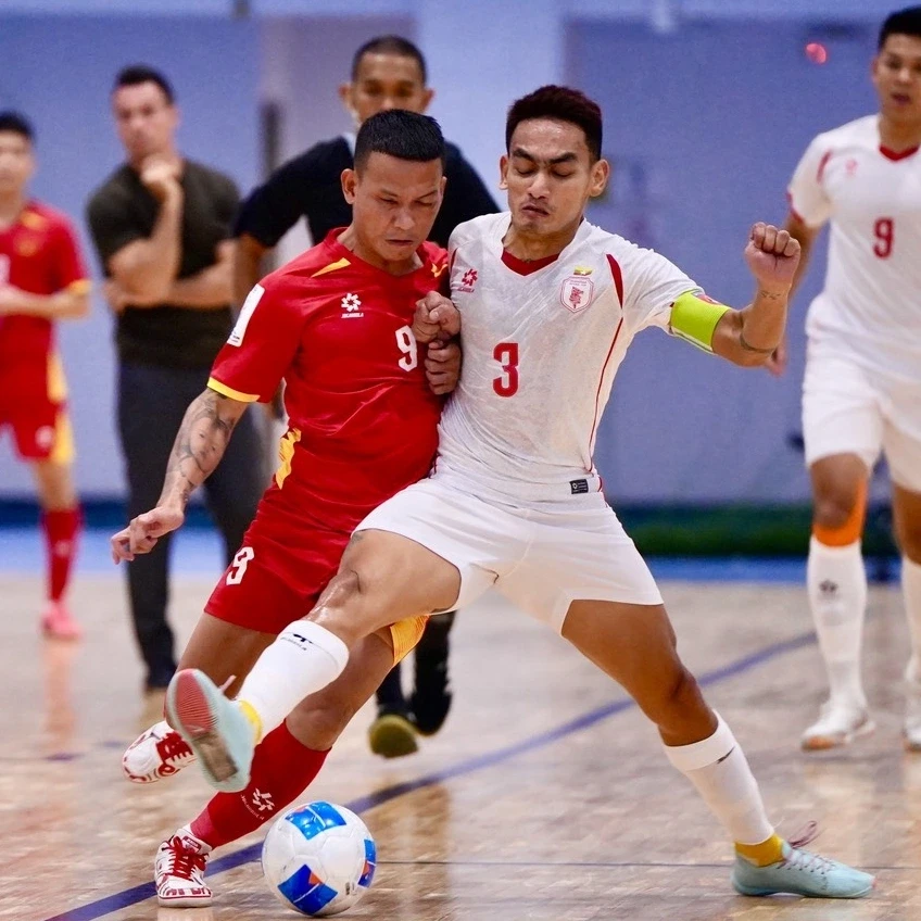 ĐT Futsal Việt Nam thắng đậm Myanmar trong trận ra quân ở giải Đông Nam Á ĐT Futsal Việt Nam thắng đậm Myanmar trong trận ra quân ở giải Đông Nam Á