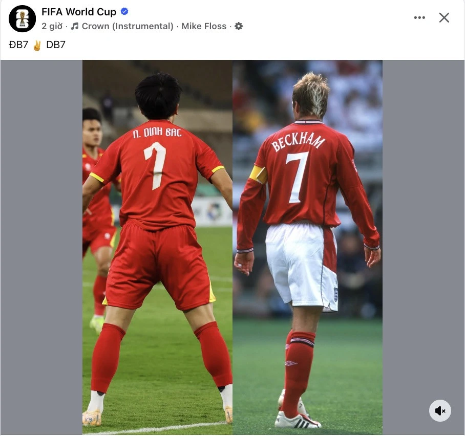 FIFA bất ngờ ví Đình Bắc như 'chàng lãng tử' của bóng đá Anh FIFA bất ngờ ví Đình Bắc như 'chàng lãng tử' của bóng đá Anh