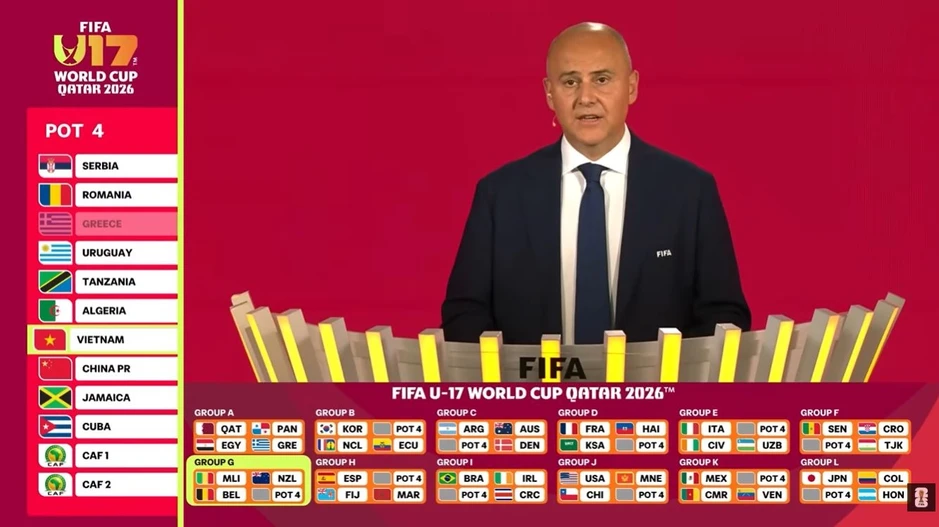 FIFA xếp lịch có thể giúp Việt Nam thắng Mali tại U17 World Cup FIFA xếp lịch có thể giúp Việt Nam thắng Mali tại U17 World Cup