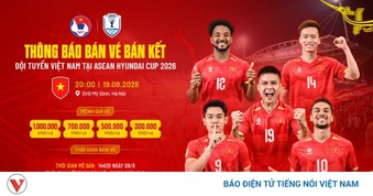 Giá vé ĐT Việt Nam bán kết ASEAN Cup 2026 có mệnh giá bao nhiêu?