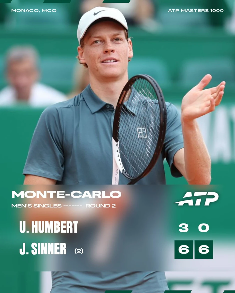 Jannik Sinner 'tốc hành' vào vòng 3 Monte Carlo 2026 Jannik Sinner 'tốc hành' vào vòng 3 Monte Carlo 2026