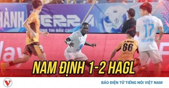 Kết quả bóng đá V-League hôm nay 11/4: Nam Định thua sốc HAGL ở Thiên Trường