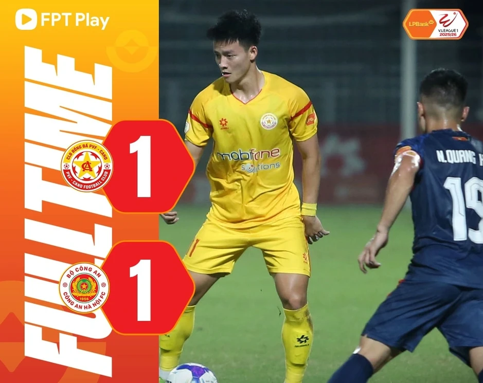 Kết quả vòng 18 V-League 25/26: CAHN hòa thất vọng, Ninh Bình thắng kịch tính Kết quả vòng 18 V-League 25/26: CAHN hòa thất vọng, Ninh Bình thắng kịch tính