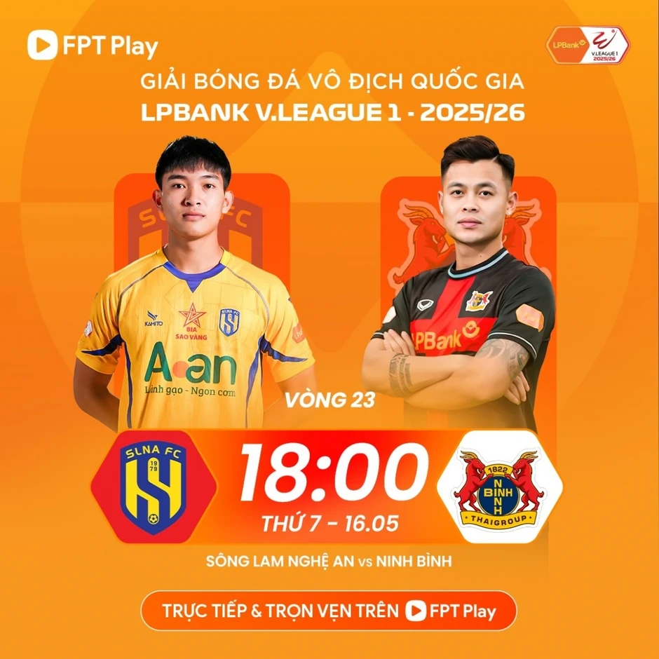 Kết quả vòng 23 V-League: Ninh Bình thắng ngược SLNA, Hải Phòng hạ gục CLB TP.HCM Kết quả vòng 23 V-League: Ninh Bình thắng ngược SLNA, Hải Phòng hạ gục CLB TP.HCM