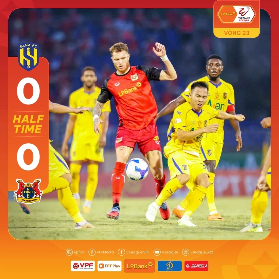 Kết quả vòng 23 V-League: Ninh Bình thắng ngược SLNA, Hải Phòng hạ gục CLB TP.HCM Kết quả vòng 23 V-League: Ninh Bình thắng ngược SLNA, Hải Phòng hạ gục CLB TP.HCM