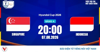 Lịch sử đối đầu Singapore vs Indonesia trước màn so tài ở ASEAN Cup 2026