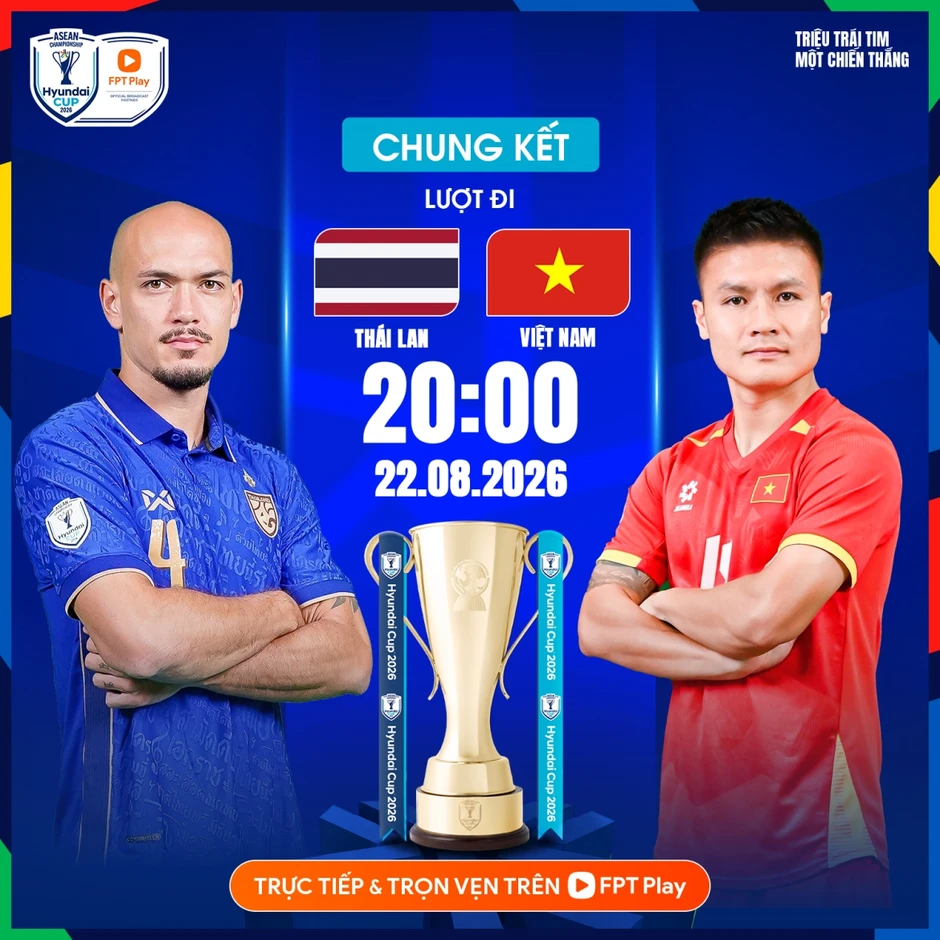 Lịch sử đối đầu Việt Nam vs Thái Lan trước chung kết ASEAN Cup 2026