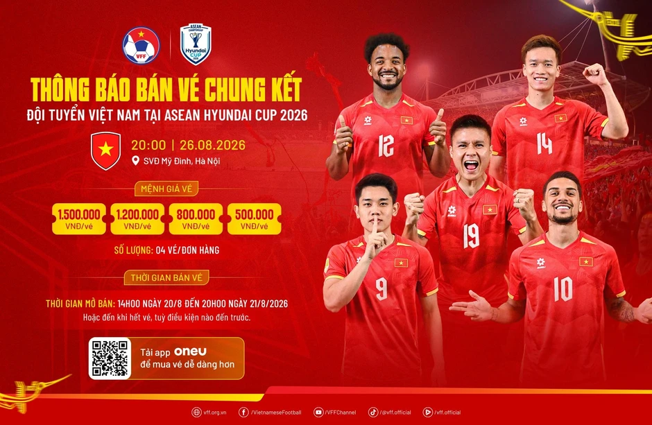 Lịch thi đấu trận chung kết tuyển Việt Nam gặp Thái Lan, VFF công bố giá vé Lịch thi đấu trận chung kết tuyển Việt Nam gặp Thái Lan, VFF công bố giá vé