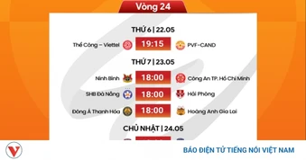 Lịch thi đấu vòng 24 V-League 2025/2026: Tâm điểm ở xứ Thanh