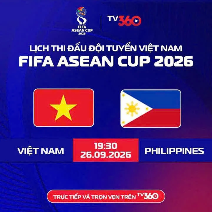 Link xem trực tiếp bóng đá Việt Nam vs Philippines, 19h30 hôm nay 26/9