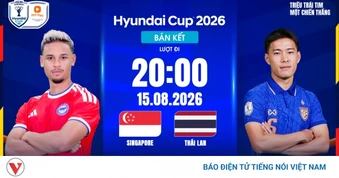 Link xem trực tiếp Singapore vs Thái Lan tại ASEAN Cup 2026 hôm nay 15/8