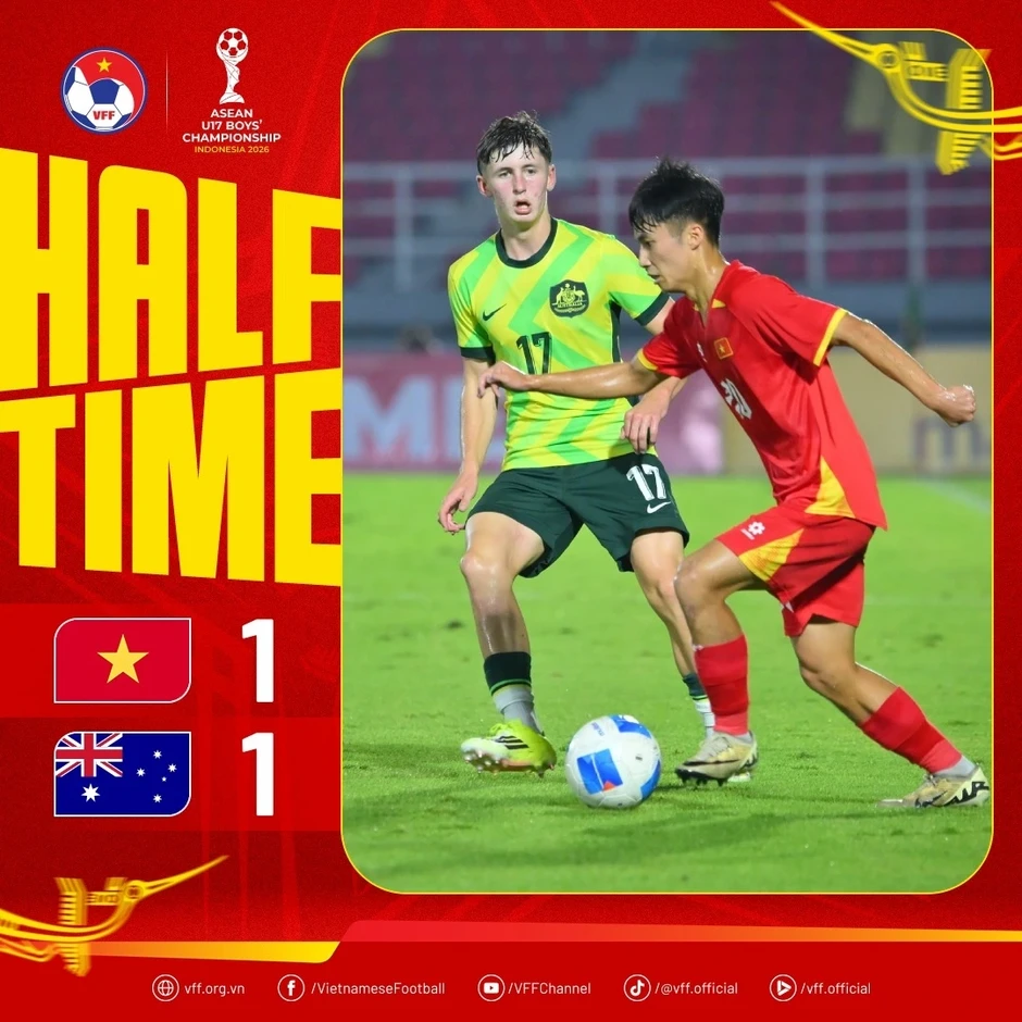 Lội ngược dòng thắng U17 Australia, U17 Việt Nam vào chung kết U17 Đông Nam Á Lội ngược dòng thắng U17 Australia, U17 Việt Nam vào chung kết U17 Đông Nam Á