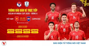 Người hâm mộ có thể mua vé trận đấu Việt Nam vs Campuchia qua kênh nào?