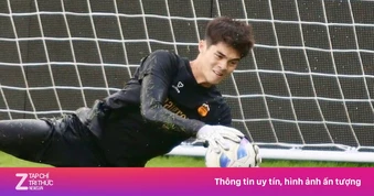 Thủ môn Trung Kiên bất lực trước CLB CA TP.HCM