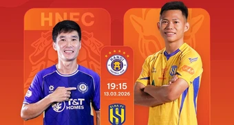 Trực tiếp bóng đá Hà Nội vs SLNA: Áp sát top 3