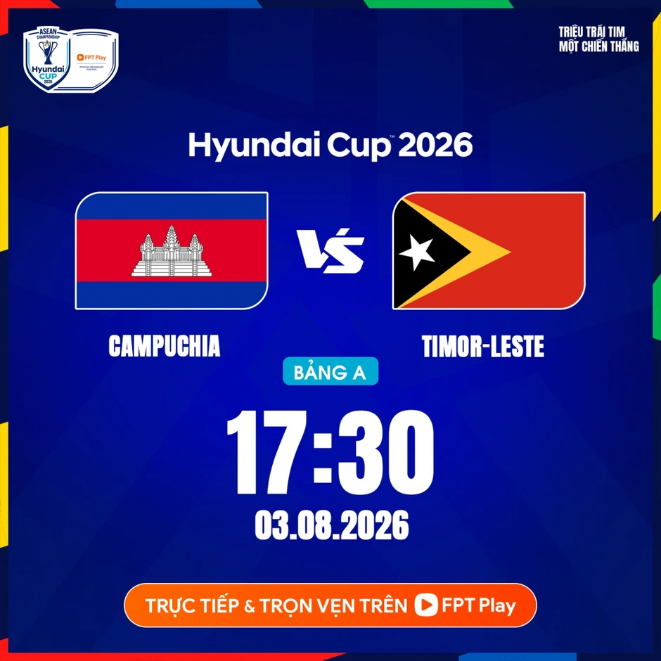 Trực tiếp Campuchia vs Timor Leste ASEAN Cup 2026: Chiến đấu vì danh dự