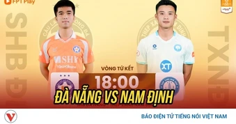Trực tiếp Đà Nẵng 0-0 Nam Định: Hấp dẫn tứ kết Cúp Quốc gia 2025/2026
