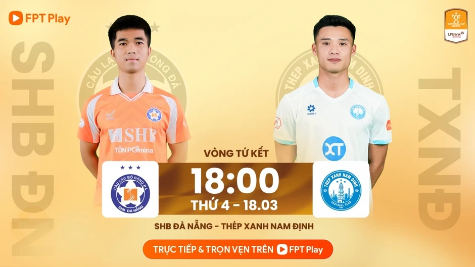 Trực tiếp Đà Nẵng 0-0 Nam Định: Hấp dẫn tứ kết Cúp Quốc gia 2025/2026 Trực tiếp Đà Nẵng 0-0 Nam Định: Hấp dẫn tứ kết Cúp Quốc gia 2025/2026