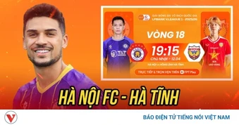 Trực tiếp Hà Nội FC 0-0 Hà Tĩnh: Cột dọc cứu thua cho đội chủ nhà