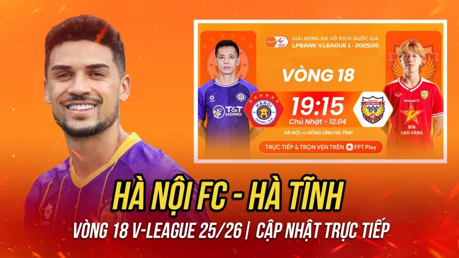 Trực tiếp Hà Nội FC 0-0 Hà Tĩnh: Cột dọc cứu thua cho đội chủ nhà