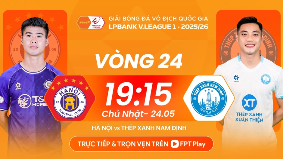Trực tiếp Hà Nội FC vs Nam Định: Đánh chiếm tốp ba V-League?