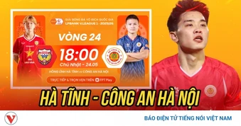 Trực tiếp Hà Tĩnh - CAHN vòng 24 V-League: Đình Bắc tỏa sáng?