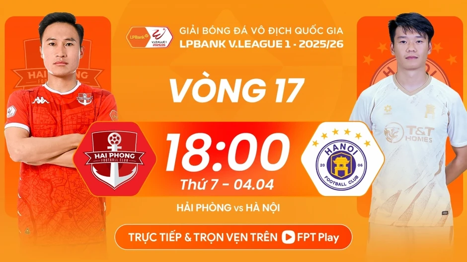 Trực tiếp Hải Phòng 0-0 Hà Nội FC: Hoàng Hên thi đấu nổi bật
