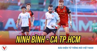 Trực tiếp Ninh Bình 1-0 CA TP.HCM: Tiến Linh vào sân thay người
