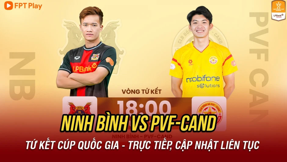 Trực tiếp Ninh Bình 1-1 PVF-CAND: Bàn thắng liên tiếp, sai lầm dồn dập Trực tiếp Ninh Bình 1-1 PVF-CAND: Bàn thắng liên tiếp, sai lầm dồn dập