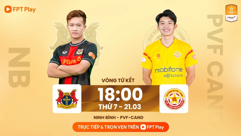 Trực tiếp Ninh Bình 1-1 PVF-CAND: Bàn thắng liên tiếp, sai lầm dồn dập Trực tiếp Ninh Bình 1-1 PVF-CAND: Bàn thắng liên tiếp, sai lầm dồn dập
