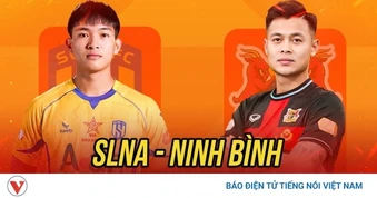 Trực tiếp SLNA 1-0 Ninh Bình: Phan Bá Quyền đánh đầu mở tỷ số