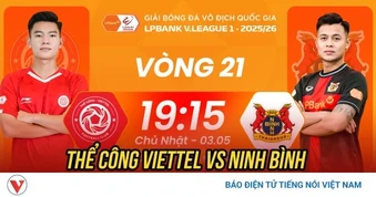 Trực tiếp Thể Công Viettel vs Ninh Bình: Níu giữ hy vọng vô địch V-League