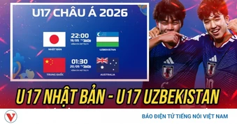 Trực tiếp U17 Nhật Bản - U17 Uzbekistan: Chung kết sớm U17 châu Á 2026