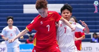 Tuyển futsal nữ Việt Nam thắng Myanmar, chờ vé vào bán kết giải Đông Nam Á