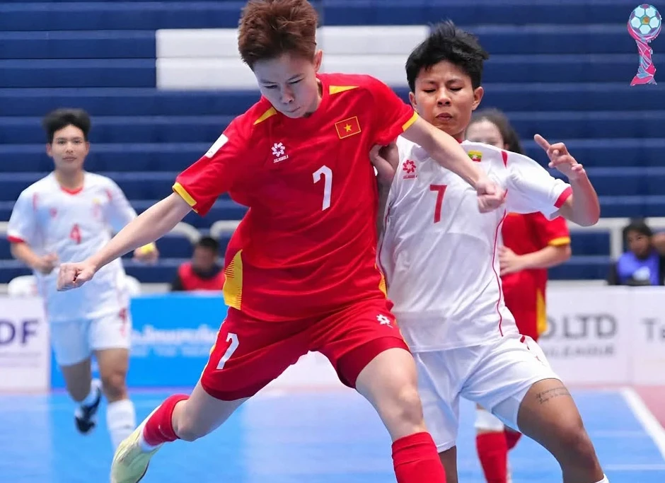 Tuyển futsal nữ Việt Nam thắng Myanmar, chờ vé vào bán kết giải Đông Nam Á Tuyển futsal nữ Việt Nam thắng Myanmar, chờ vé vào bán kết giải Đông Nam Á