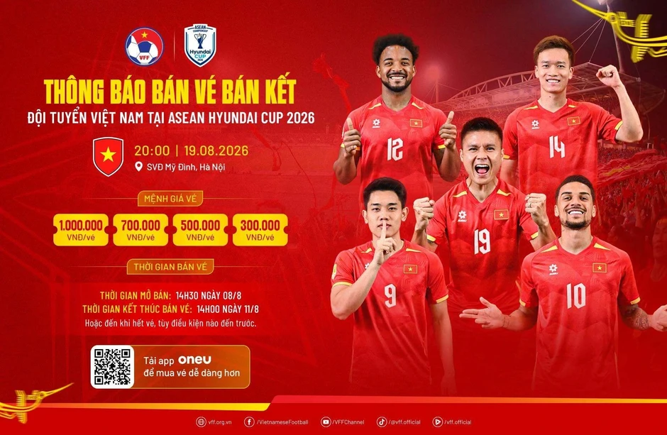 Tuyển Việt Nam thi đấu bán kết ASEAN Cup ở đâu? Khi nào? Giá vé ra sao? Tuyển Việt Nam thi đấu bán kết ASEAN Cup ở đâu? Khi nào? Giá vé ra sao?