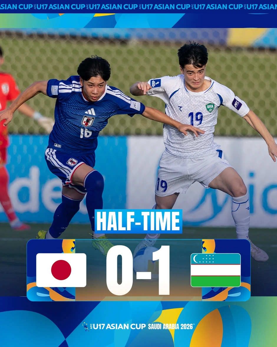 U17 Nhật Bản vào chung kết U17 châu Á 2026 theo kịch bản khó tin